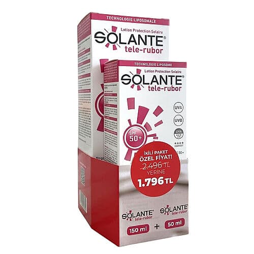 Solante Telerubor Sun Care Lotion İkili Paket