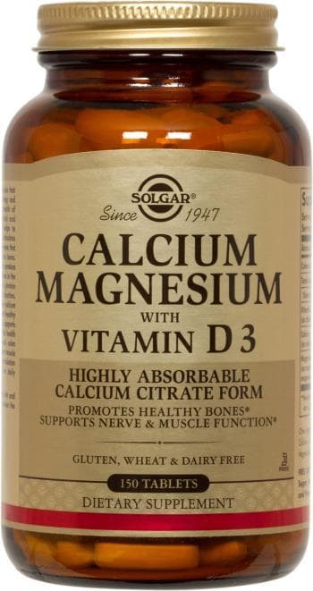 SOLGAR CALCIUM MAGNESIUM WITH VIT.D3 150 TABLET