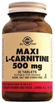 SOLGAR MAXI L-CARNITINE 500 MG 30 KAPSUL