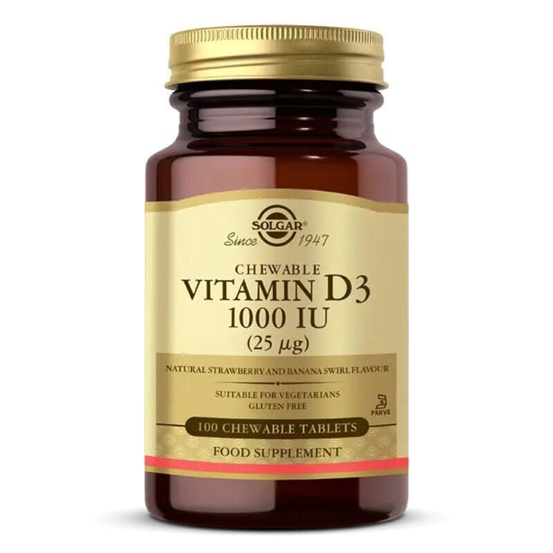 Solgar Vitamin D3 1000 IU 100 Tablet