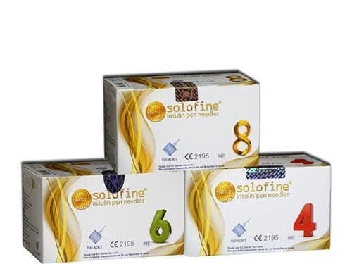 Solo Fine 8mm İnsülin Kalem İğne Ucu