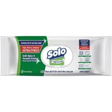 Solo Yüzey Temizleme Mendili Ultra Sedir 100'lü