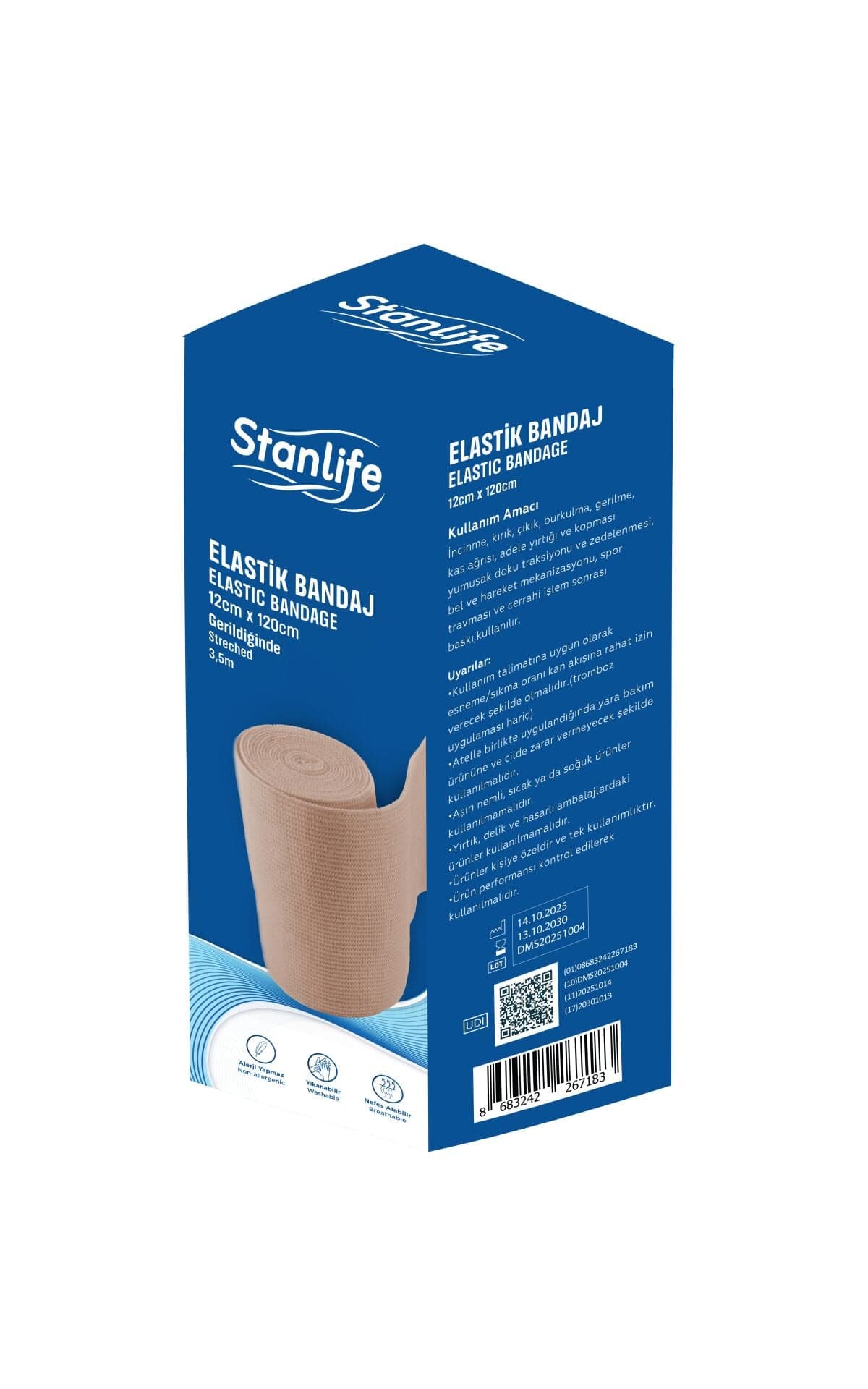 Stanlife Elastik Bandaj 12 cm