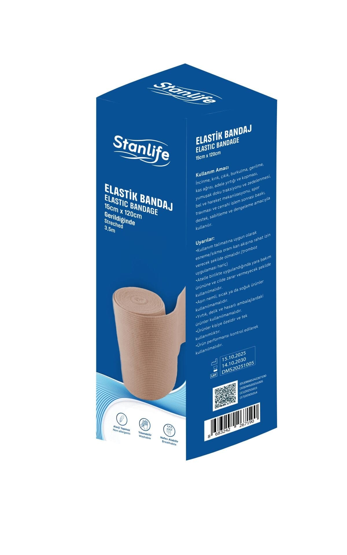 Stanlife Elastik Bandaj 15 cm