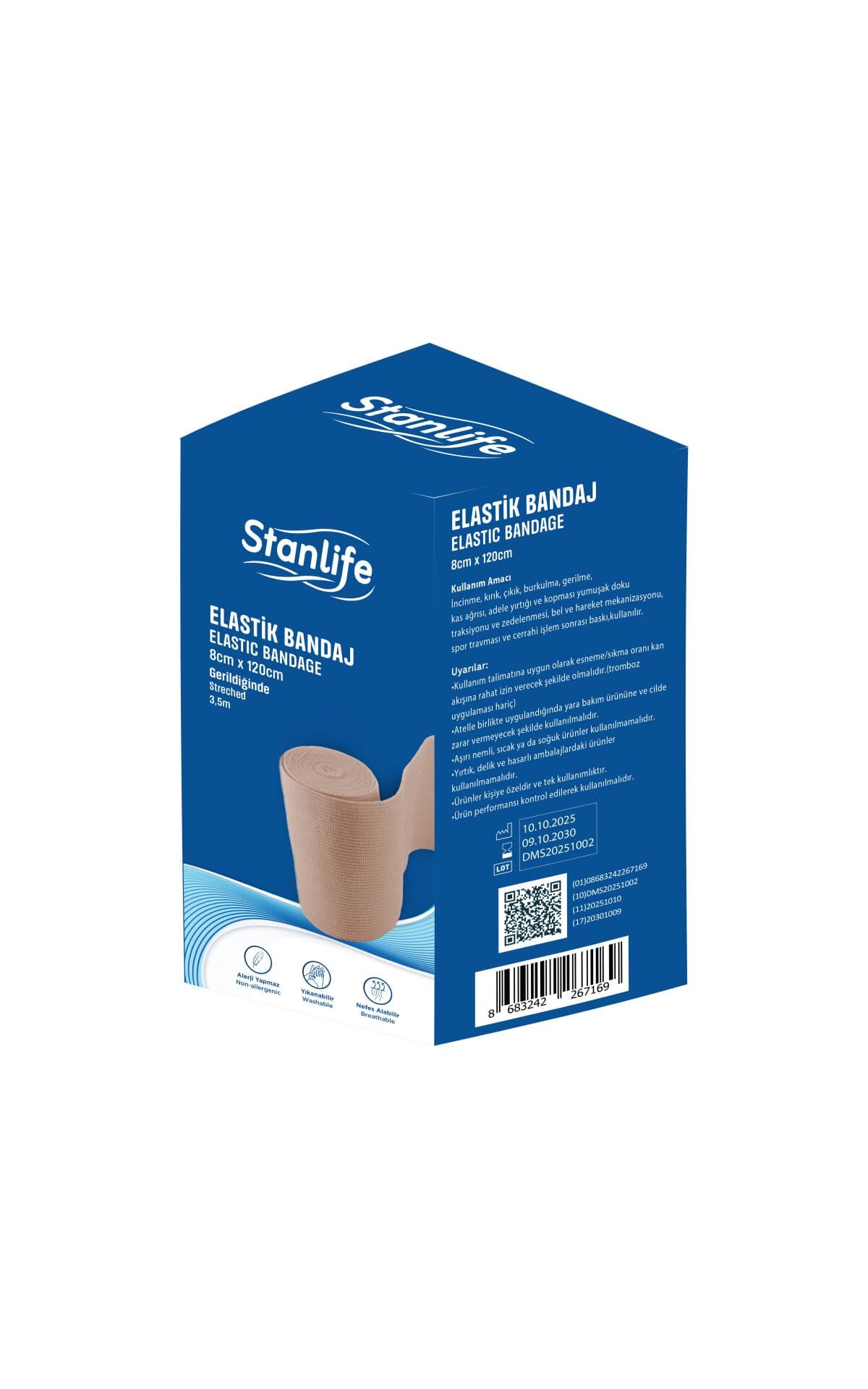 Stanlife Elastik Bandaj 8 cm