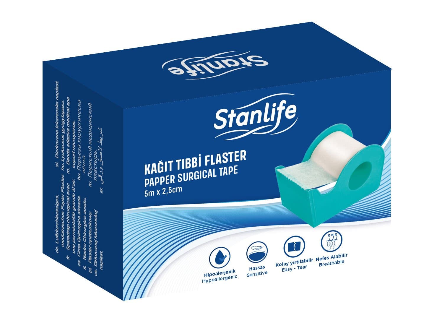 Stanlife Kağıt Tıbbi Flaster 5 m x 2,5 cm