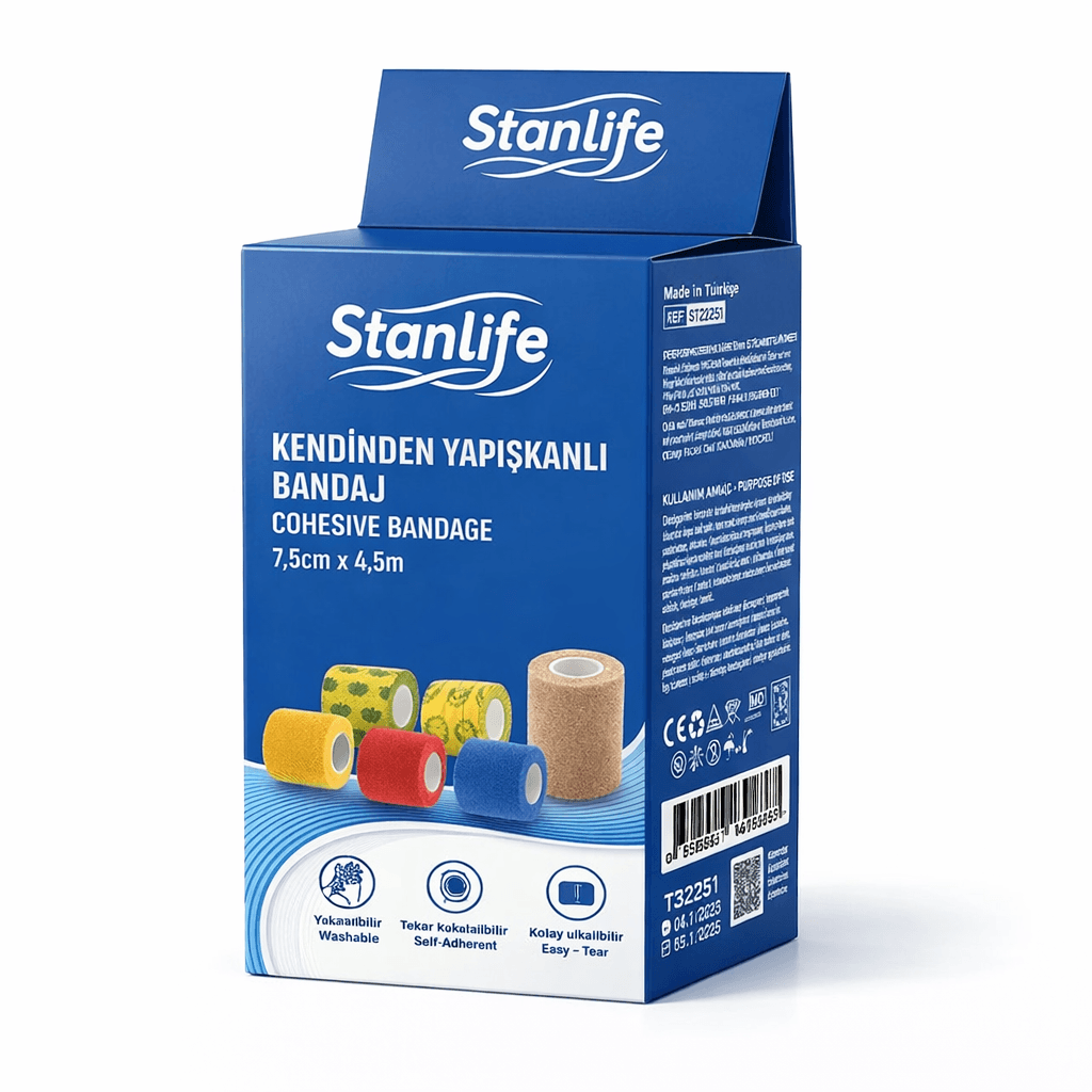 Stanlife Kendinden Yapışkanlı Bandaj 7,5 cm x 4,5 m