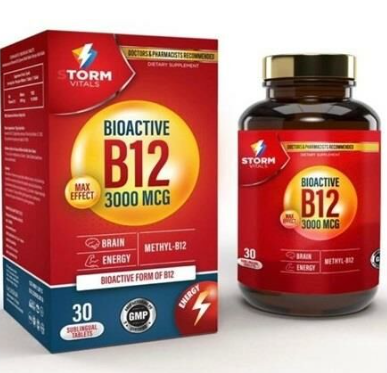 Storm Max B12 30 Sublingual Tablet