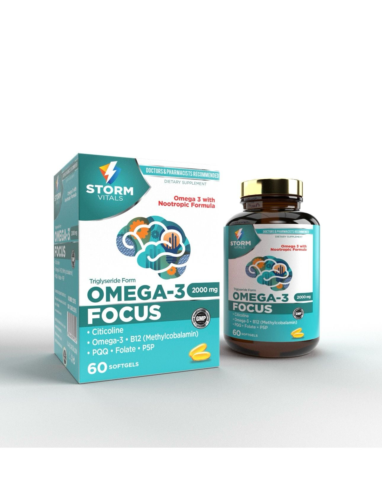 Storm Omega-3 2000mg Focus 60 Softjel