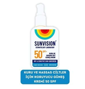 Sunvision Güneş Kremi Kuru ve Hassas Cilt Spf 50+ 50 ml