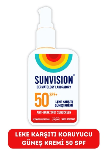 Sunvision Güneş Kremi Leke Karşıtı Spf 50+ 50 ml
