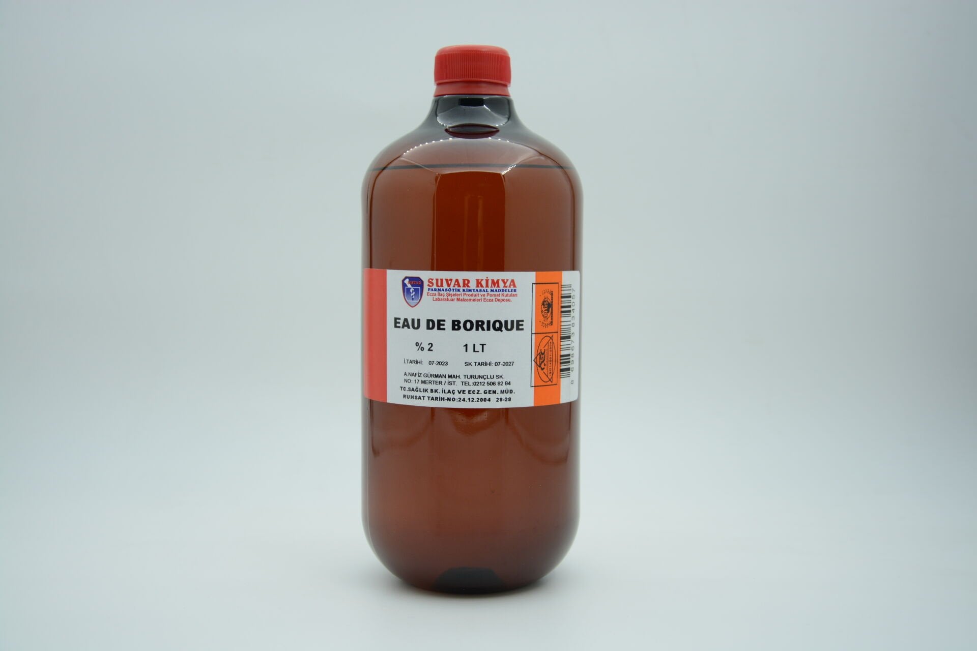 Suvar Kimya Eau De Borique %2 - 1 lt