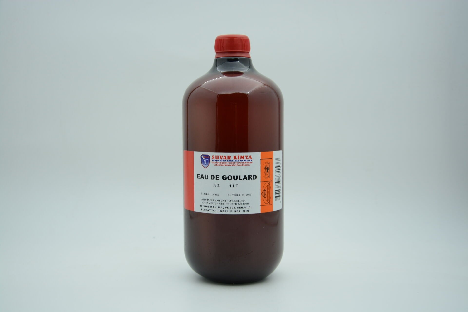 Suvar Kimya Eau De Goulard %2 - 1 lt