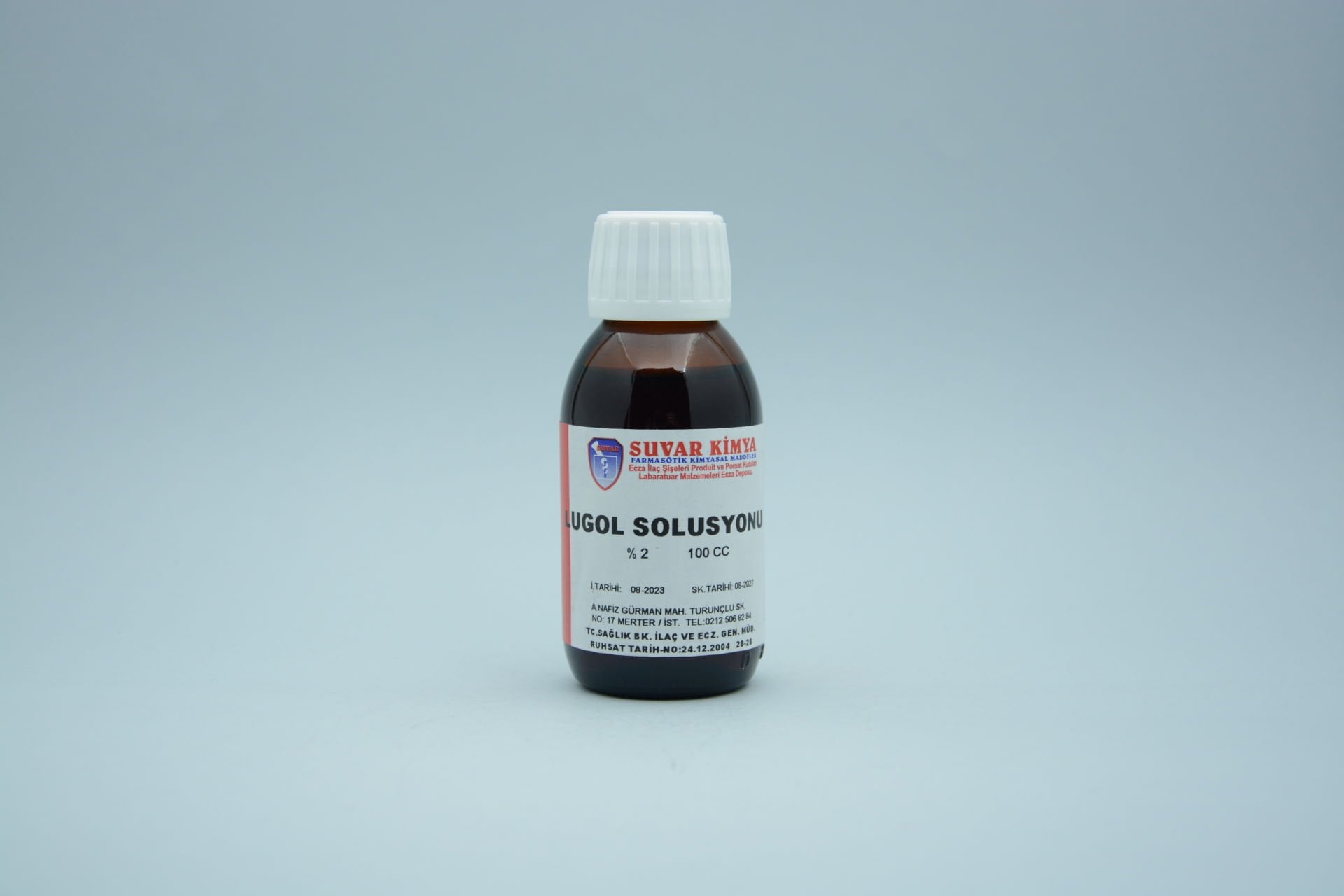 Suvar Kimya Lugol Solüsyonu %2 100 cc