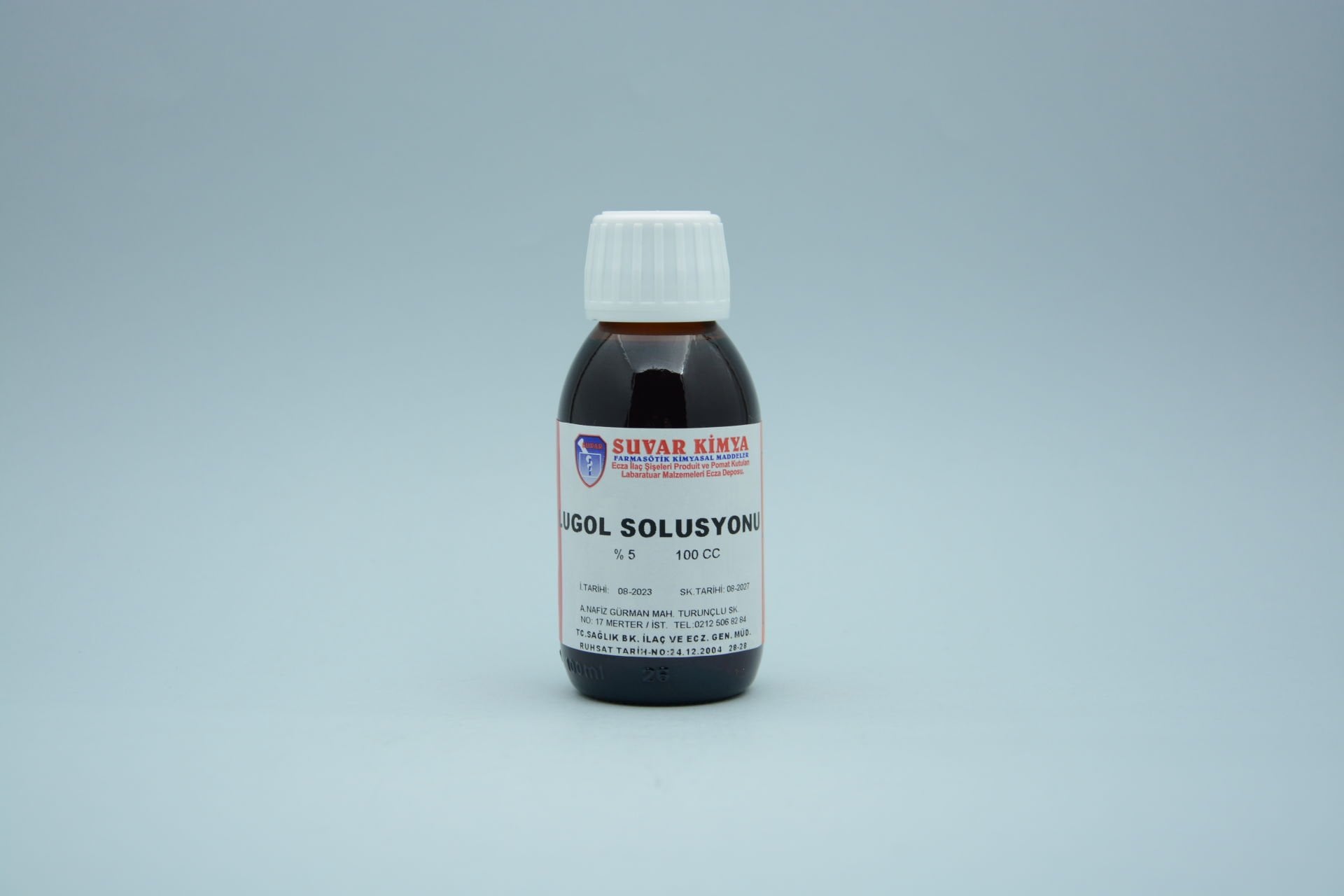 Suvar Kimya Lugol Solüsyonu %5 100 cc