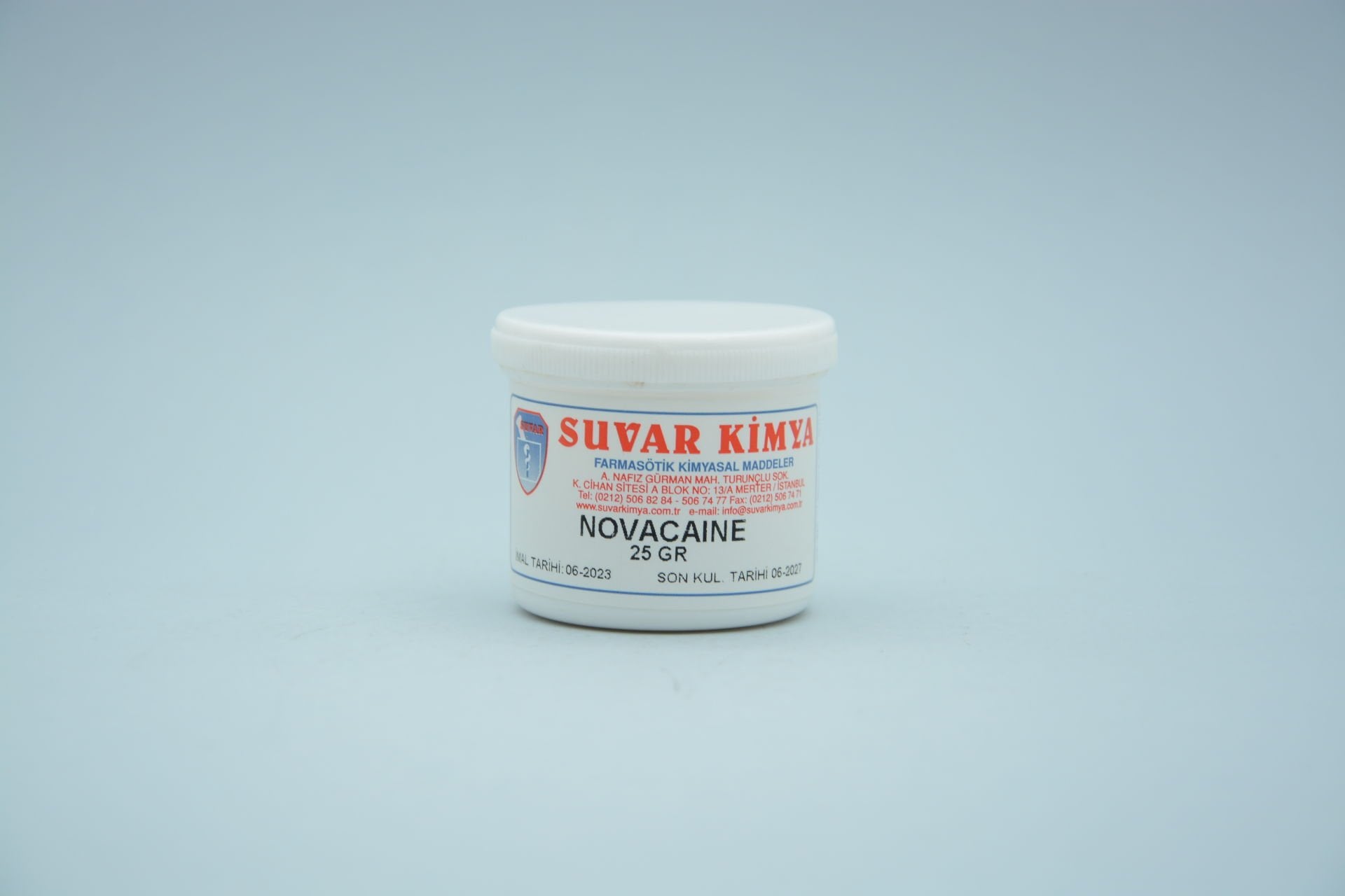 Suvar Kimya Novacaine 25 gr
