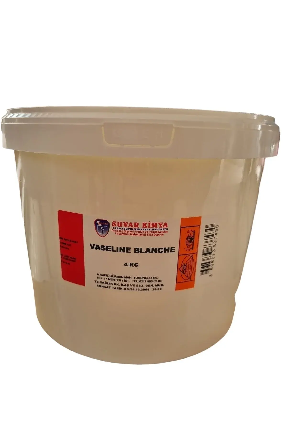 Suvar Kimya Vazelin 4 Kg