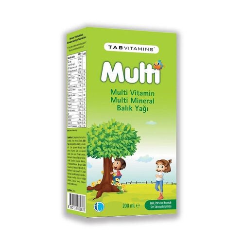Tabvitamins Multi Balık Yağı 200 ml SKT:11/2027