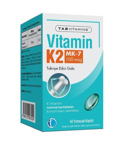 Tabvitamins Vitamin K2 60 Yumuşak Kapsül