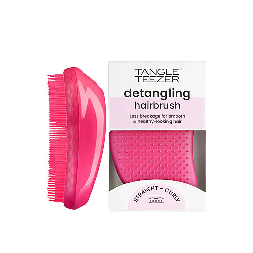 Tangle Teezer Original Pink Fizz Düz-Kıvırcık Saçlar için Saç Fırçası-Tarak