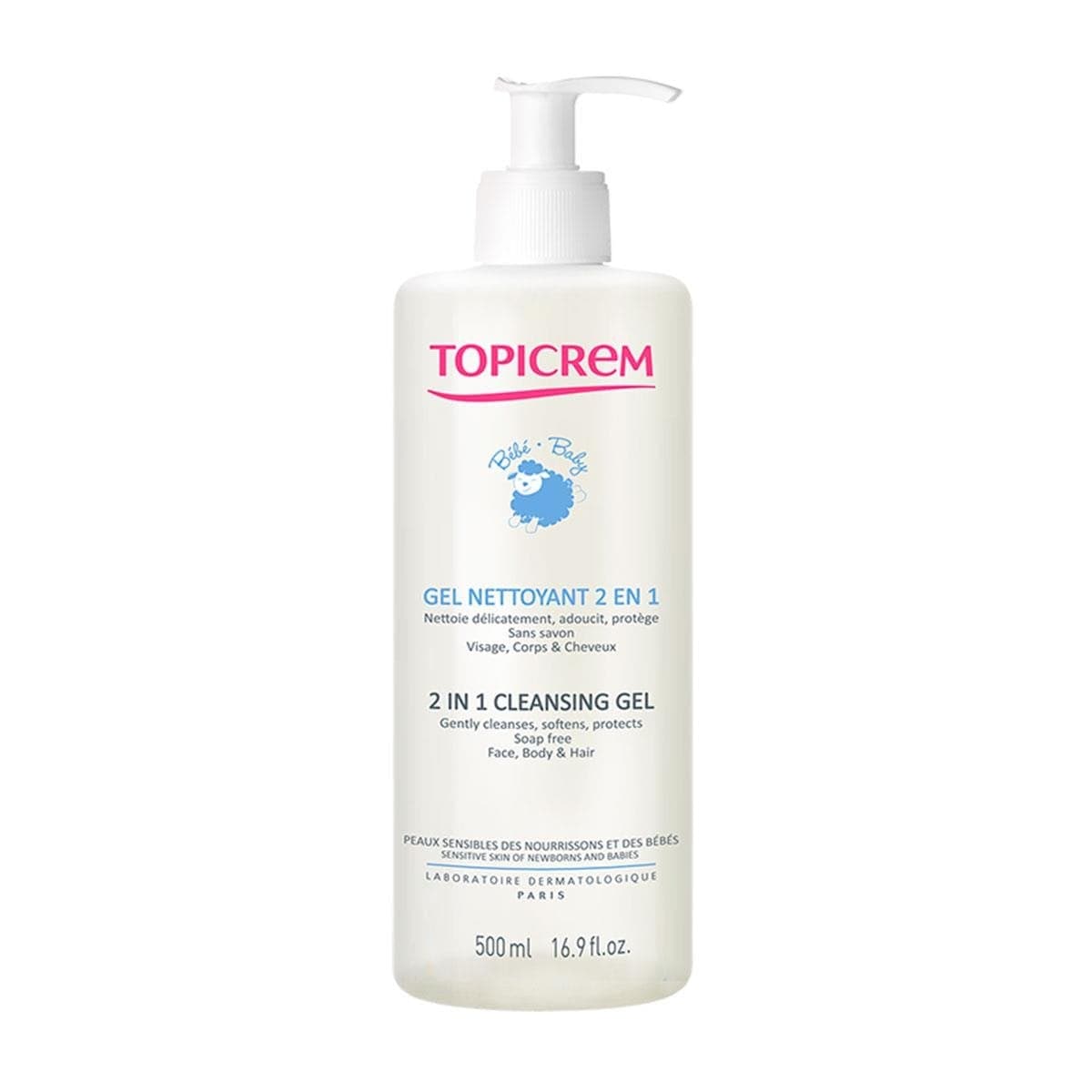 Topicrem 2 in 1 Cleansing Gel 500 ml