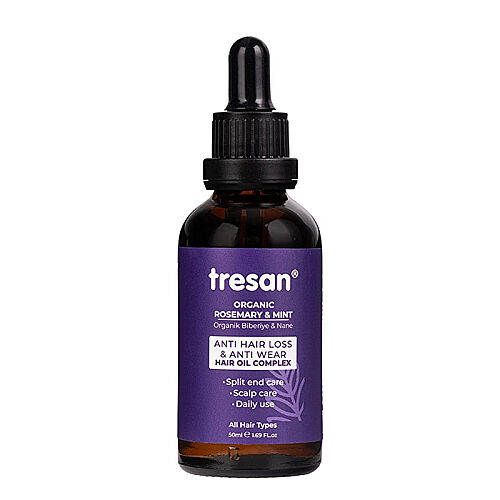 Tresan Organik Biberiye ve Nane Saç Bakım Yağı 50 ml