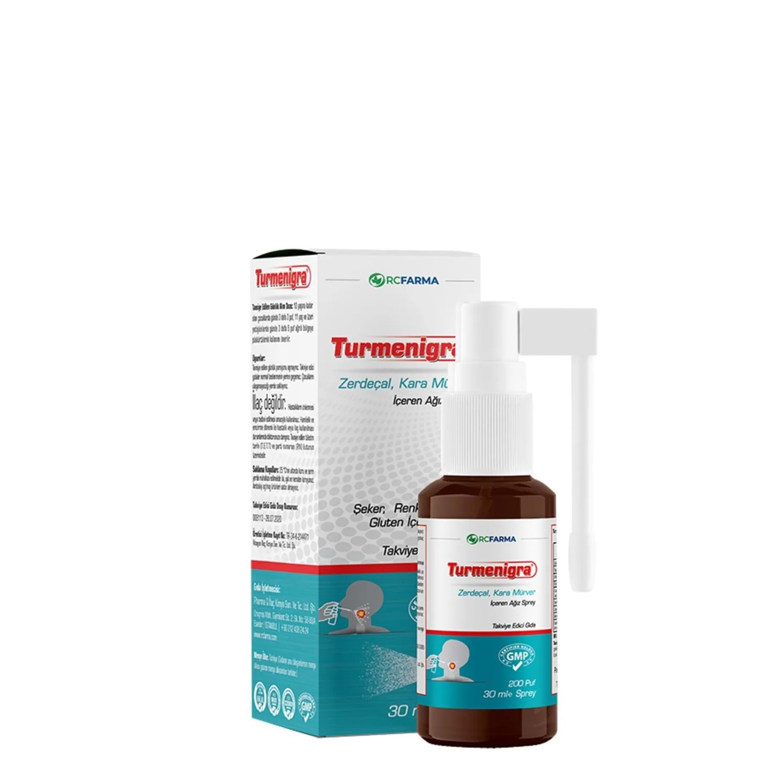 Turmenigra Kara Mürver,Zerdeçal İçeren Sprey 30 ml