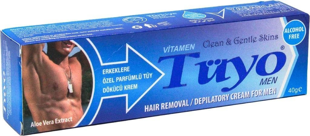 Tüyo Parfümlü Erkeklere Özel Aloe Vera Tüy Dökücü Krem 40g