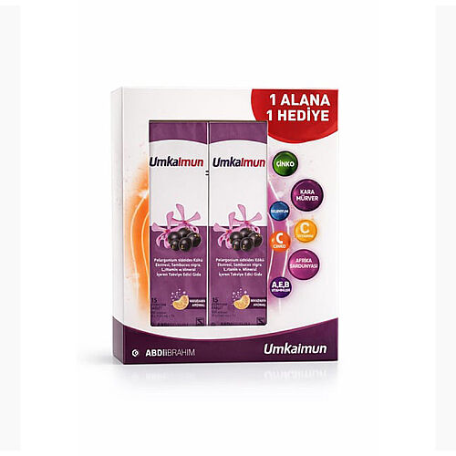 Umkaimum Takviye Edici Gıda 1 Alana 1 Bedava 15+15 Efervesan Tablet