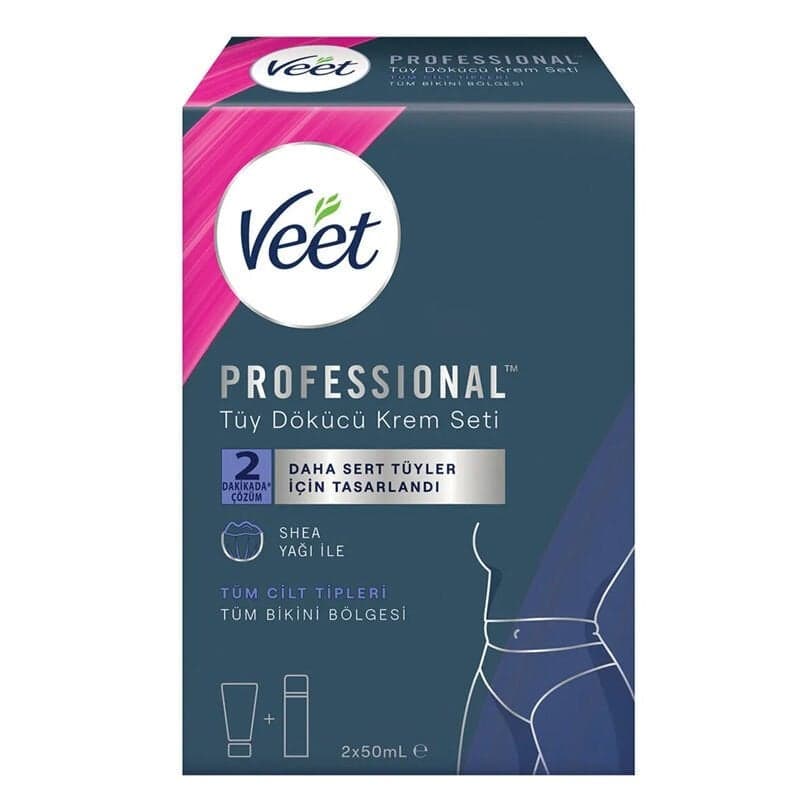 Veet Professional Bikini Bölgesi Tüy Dökücü Krem Seti 50 ml + 50 ml