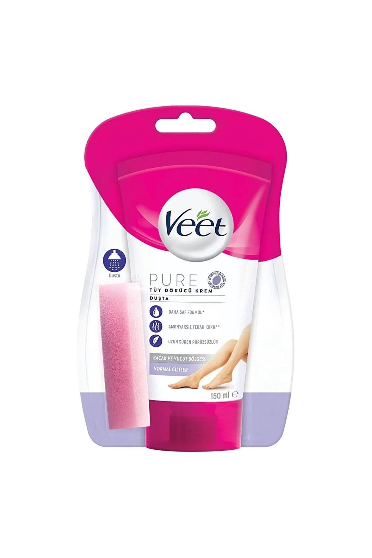 Veet Pure Tüy Dökücü Krem Duşta Normal Ciltler 150ml