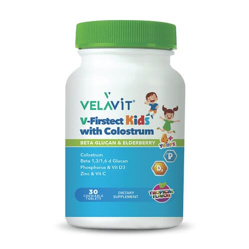 Velavit V-Firstect Kids with Colostrum Takviye Edici Gıda 30 Kapsül