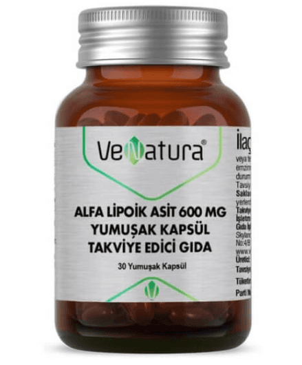 Venatura Alfa Lipok Asit 600mg 30 Kapsül