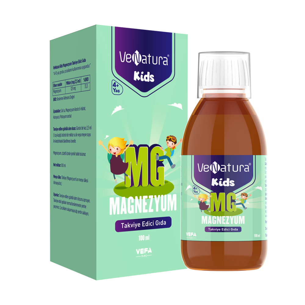 SKT:09/2026 Venatura Kids Magnezyum 100ml