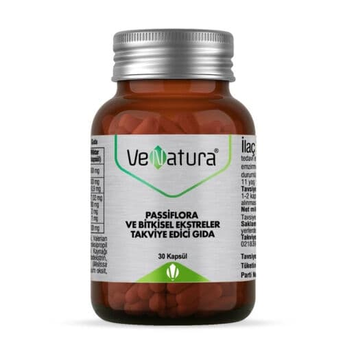 Venatura Passiflora ve Bitkisel Ekstreler 30 Kapsül