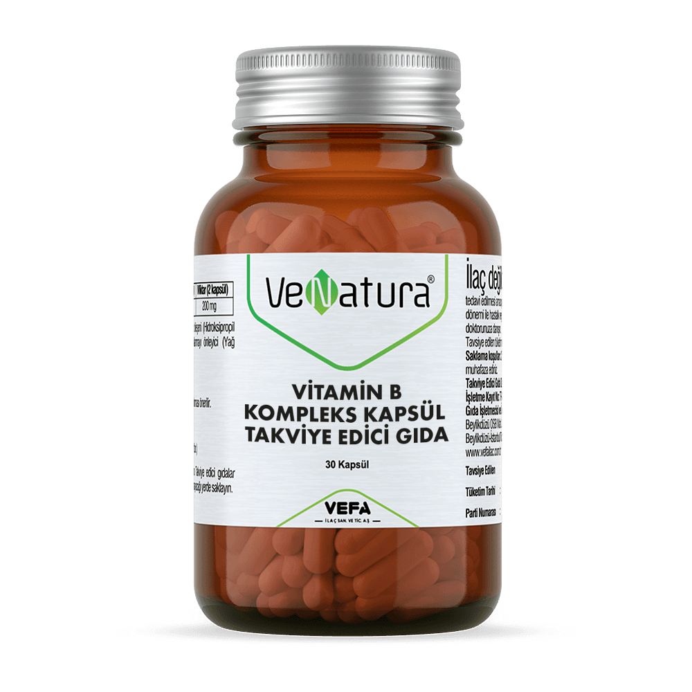 Venatura Vitamin B Kompleks 30 Kapsül