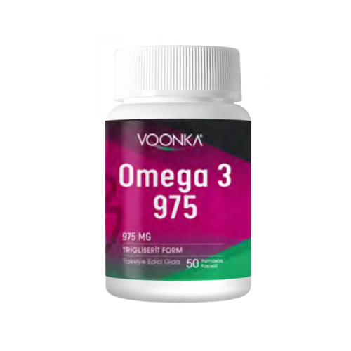 Voonka Omega 3 975 Takviye Edici Gıda 50 Yumuşak Kapsül
