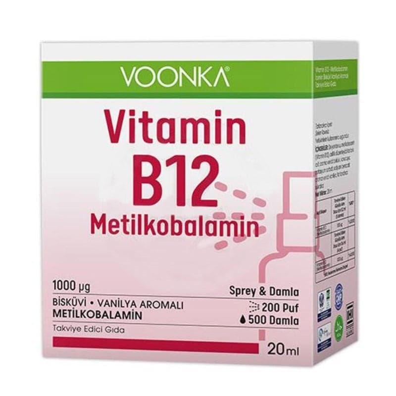 Voonka Vitamin B12 Metilkobalamin 200 Puf 20ml
