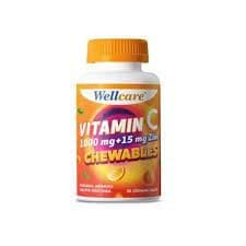 Wellcare Vitamin C 1000 mg + Çinko 15 mg 30 Çiğneme Tableti