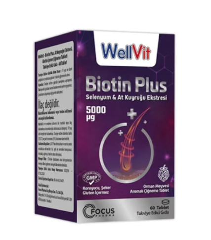 Wellvit Biotin Plus 60 Tablet