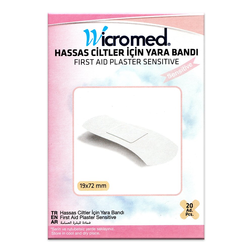 Wicromed Hassas Ciltler İçin Yara Bandı 20 Adet