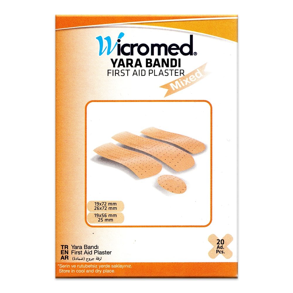 Wicromed Karışık Yara Bandı 20 Adet