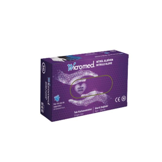 Wicromed Nitril Eldiven 10'lu -S-