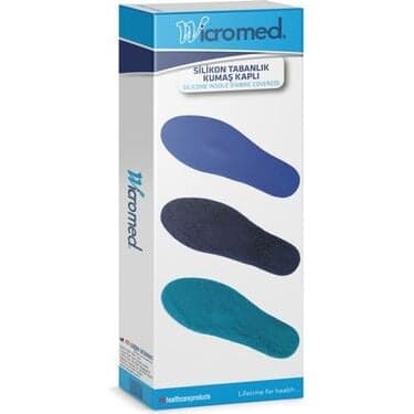 Wicromed Silikon Ortopedik Tabanlık Kumaş Kaplı No:1