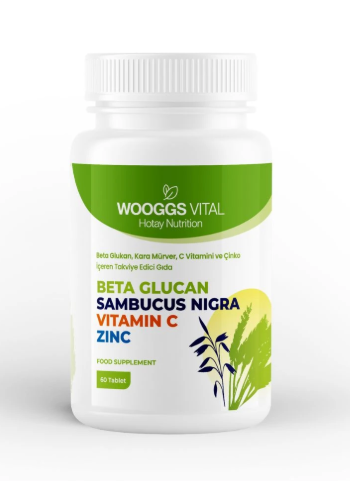 Wooggs Vital Beta Glukan Kara Mürver C Vitamini Ve Çinko 60 Tablet