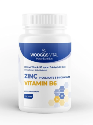Wooggs Vital Çinko ve Vitamin B6 120 Tablet