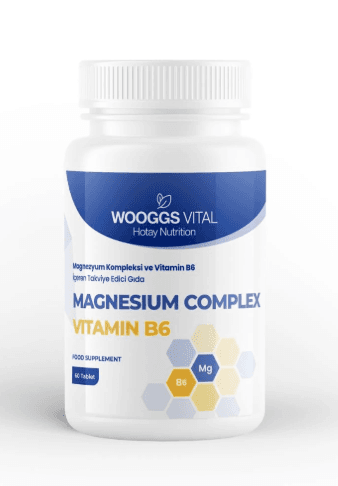 Wooggs Vital Magnezyum Kompleks ve Vitamin B6 60 Tablet