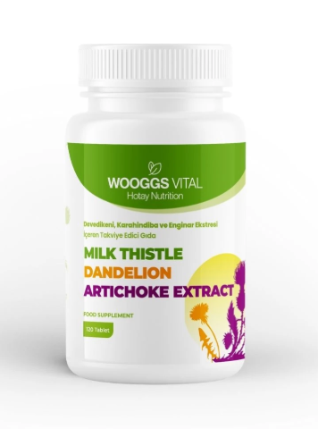 Wooggs Vital Milk Thistle-Dandelion-Artichoke Extract 120 Tablet