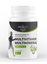 Wooggs Vital Multivitamin ve Multimineral Male 120 Kapsül