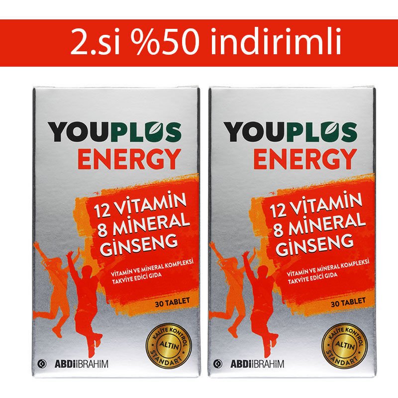YouPlus Energy 30 Tablet 2.si %50 İndirimli